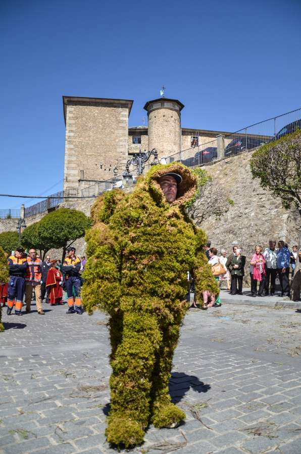 Hombre de Musgo durante la procesión del Corpus Christi