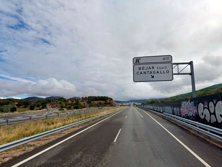 Km 417 de la A-66. Salida Béjar - Cantagallo