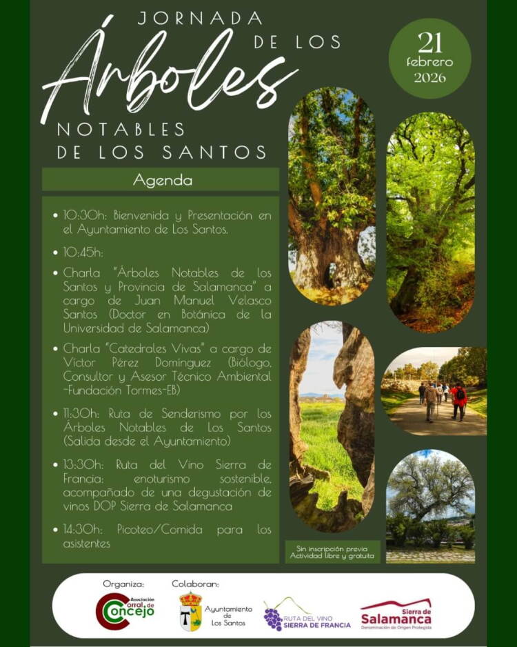 Cartel Jornada de los Árboles Notables de Los Santos