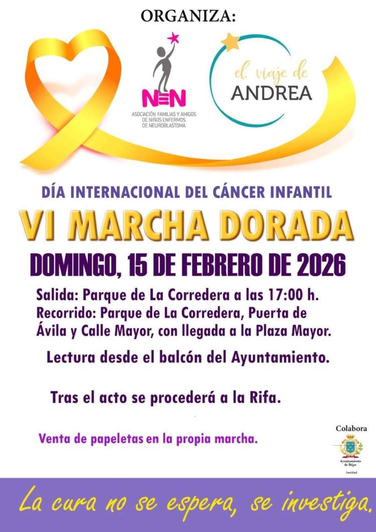 Cartel VI Marcha Dorada Béjar 2026