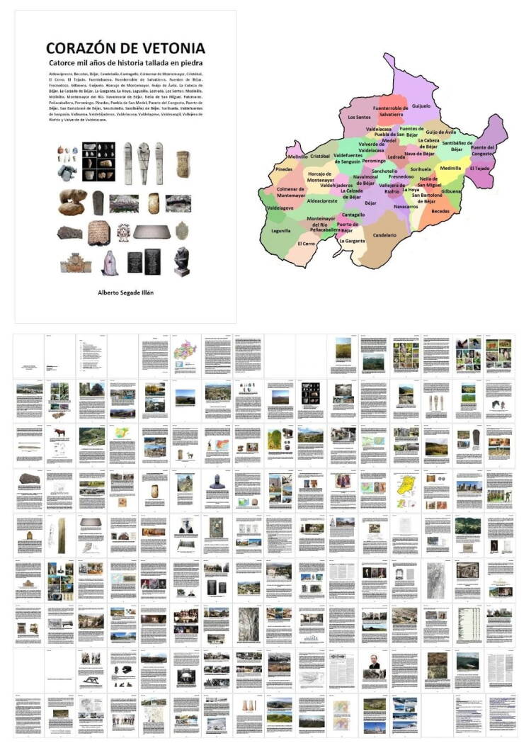 Mosaico del libro Corazón de Vetonia sobre la historia del territorio vetón