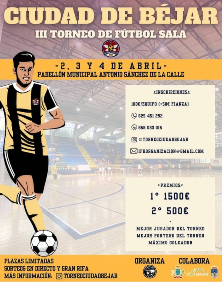 Cartel III Torneo de Fútbol Sala Ciudad de Béjar