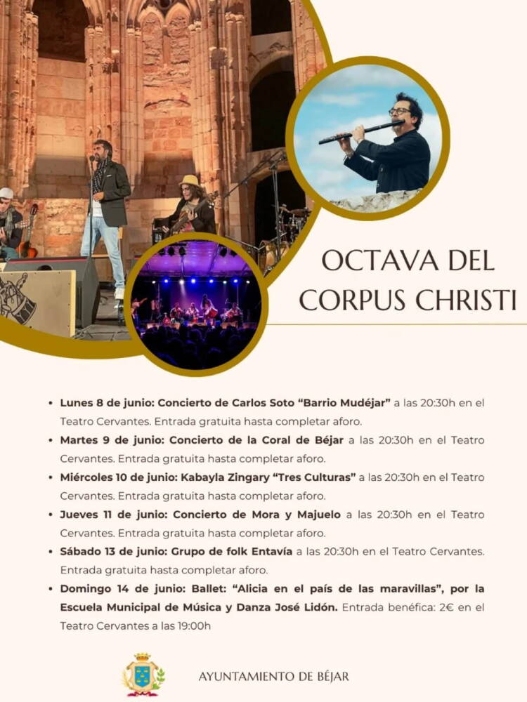 Programación Octava del Corpus Christi Béjar 2026