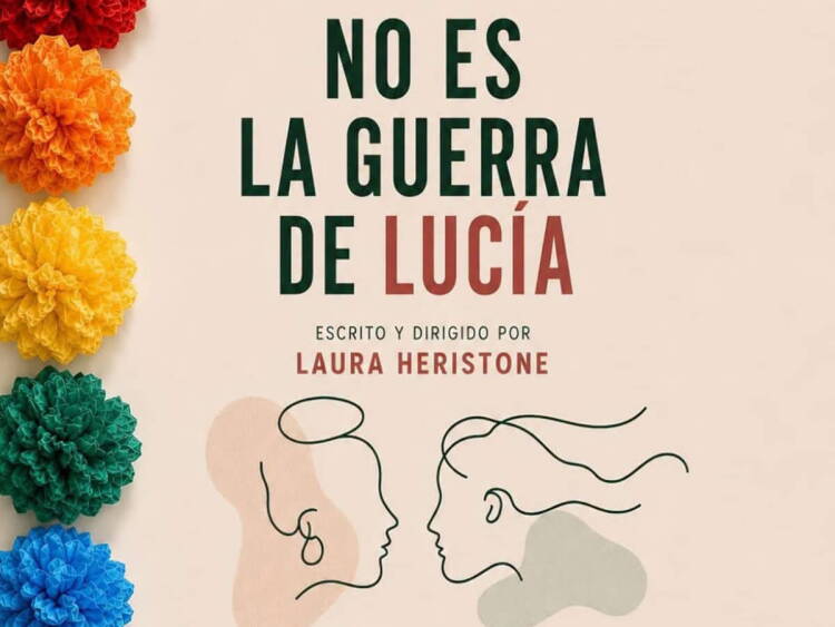 Cartel de la obra No es la guerra de Lucía, que se representará en el Teatro Cervantes de Béjar