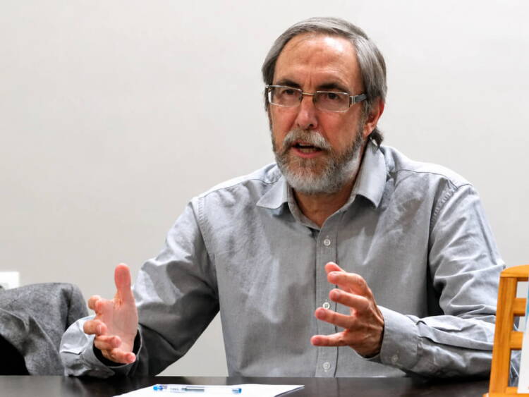 Marcelo Matas de Álvaro durante su visita al Casino Obrero en 2024