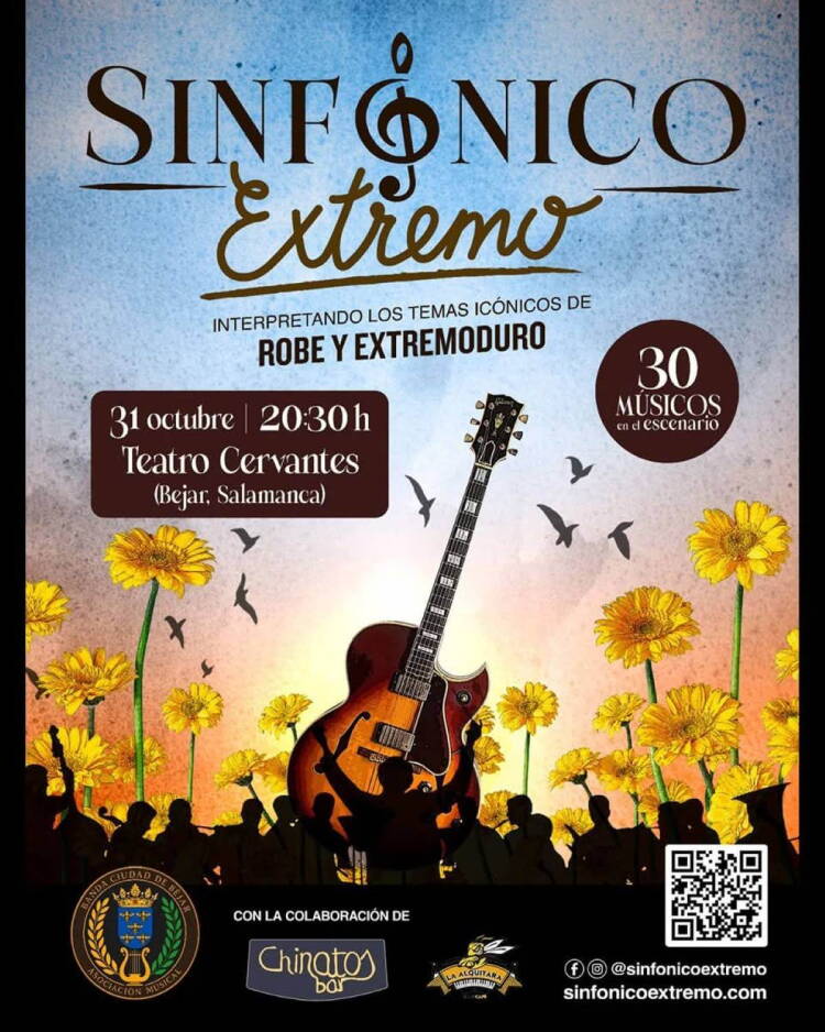 Cartel Sinfónico Extremo, 31 de octubre en el Teatro Cervantes de Béjar