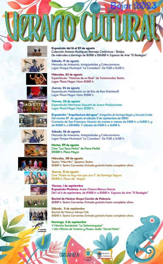 Cartel Verano Cultural Béjar 2023