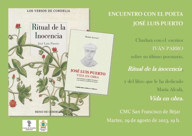 Cartel Encuentro con el poeta José Luis Puerto