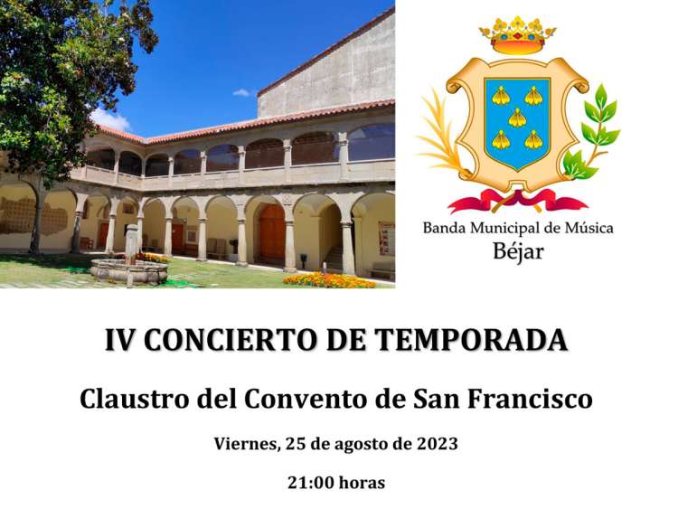 Cartel Concierto Banda de Música de Béjar