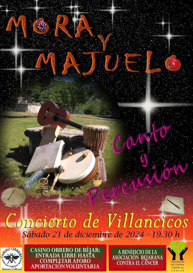 Cartel concierto Mora y Majuelo
