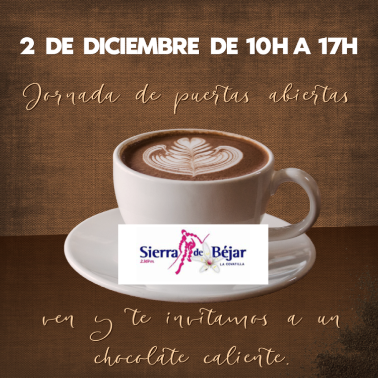 Cartel puertas abiertas en La Covatilla