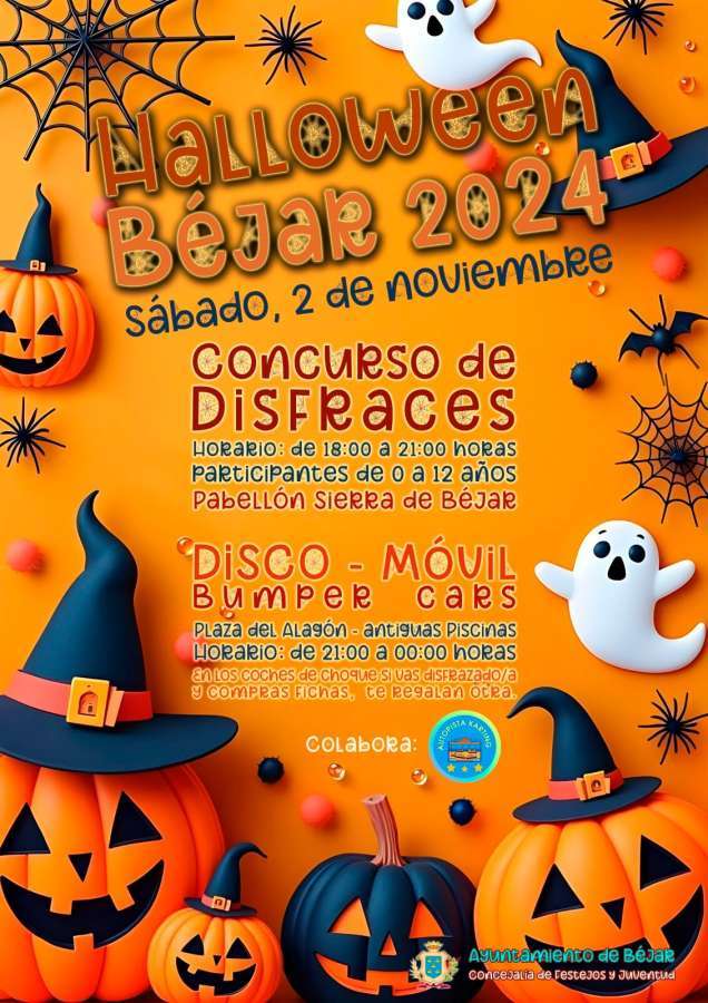 Cartel Fiesta de Halloween Béjar 2024