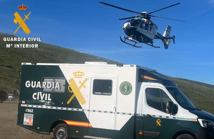 Operativo de búsqueda del montañero desaparecido en la Sierra de Béjar