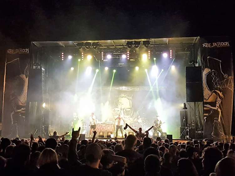 Vista de uno de los conciertos del Abejarock