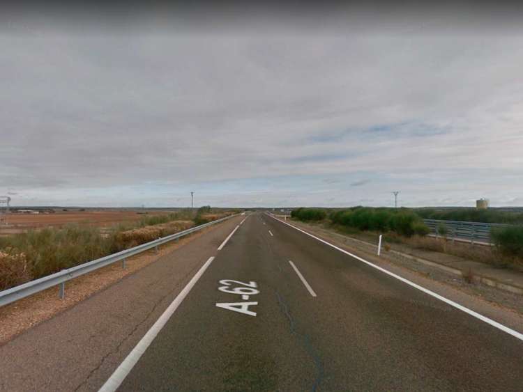 Tramo de la A62 en el que se ha producido el accidente