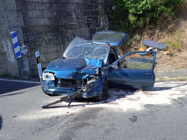 vehículo accidentado