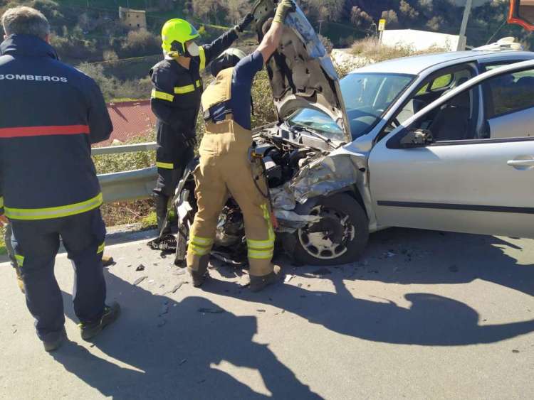 Accidente en la Bajada de San Albín