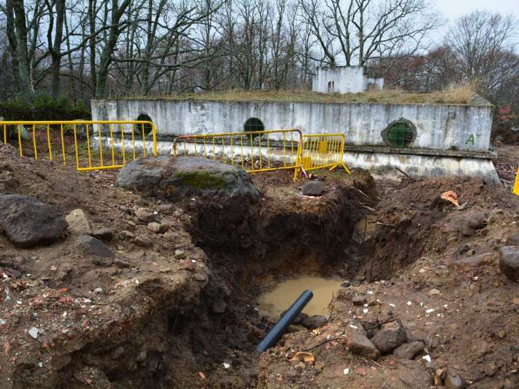 Obras de captación de agua Palomar Alto