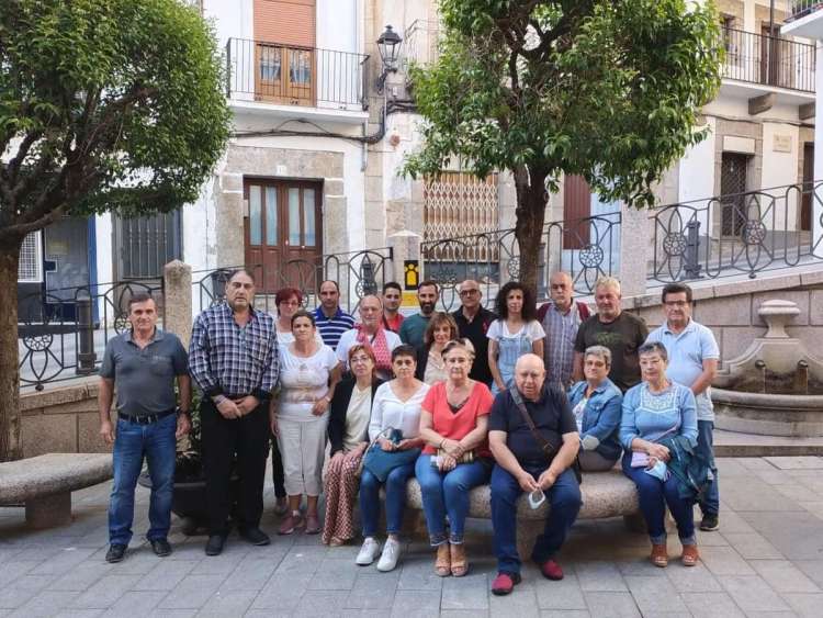 Alcaldes y miembros de la Plataforma sanitaria reunidos en Béjar