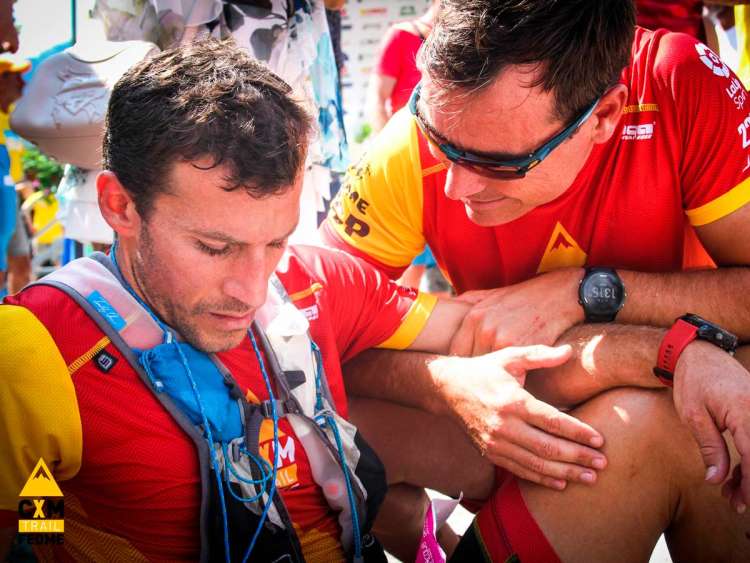 Alfredo Gil en su llegada a meta. IMAGEN Ian Corless- FEDME