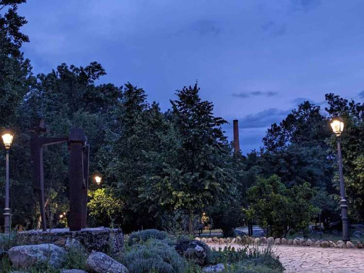 Isla de La Aliseda al atardecer