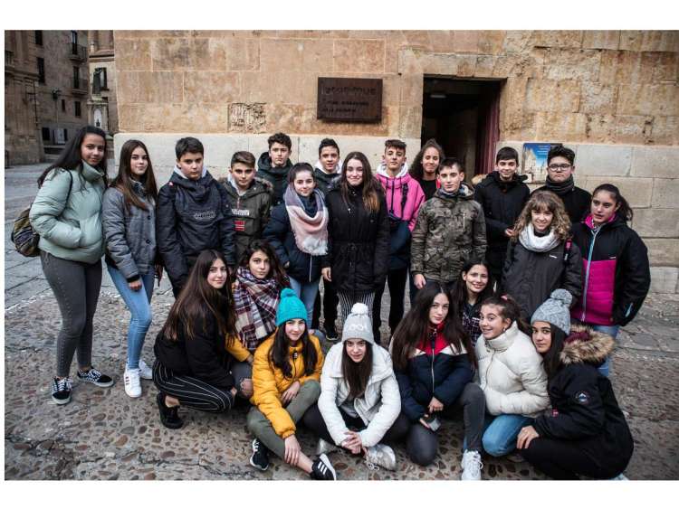 Alumnos del colegio María Auxiliadora de Béjar