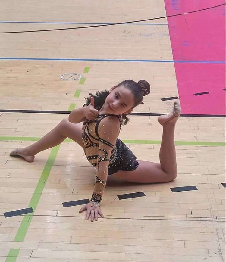 Andrea Martín de Argenta durante una de sus competiciones