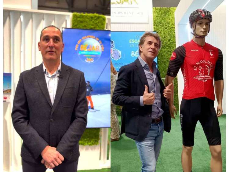 Collage con las imágenes de Angel Casero y Perico Delgado