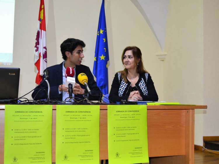 Ángel Orgaz y Purificación Pozo durante la rueda de prensa de la actividad