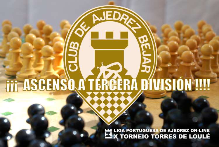 Cartel ascenso a tercera del Club de Ajedrez Béjar