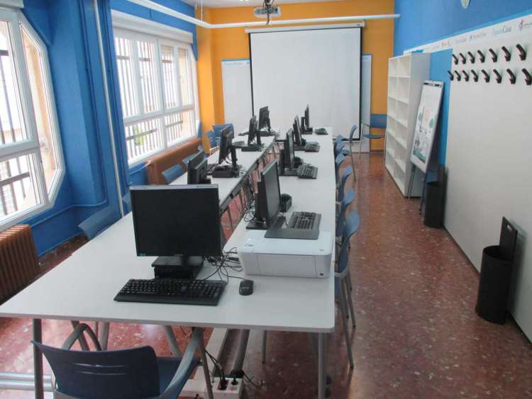 Aula de informática del Centro de Día de Béjar