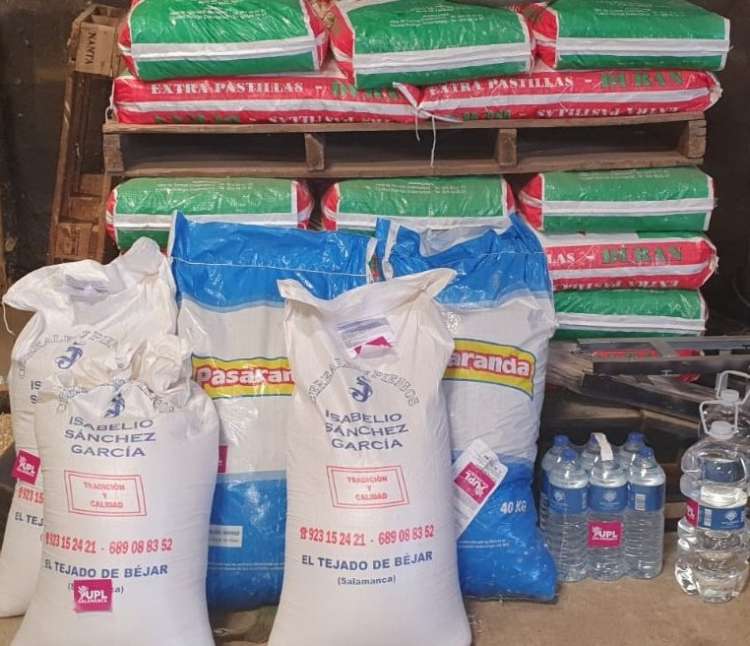 Ayuda UPL Salamanca para los damnificados en Monsagro