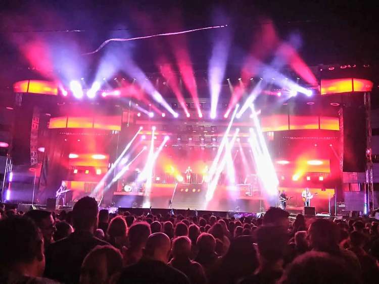 La orquesta Panorama durante su actuación en las fiestas de Béjar
