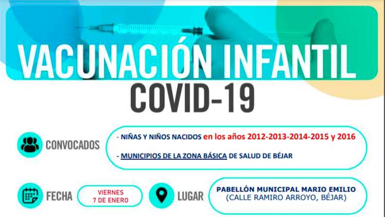 Vacunación infantil en Béjar (2012-2016)