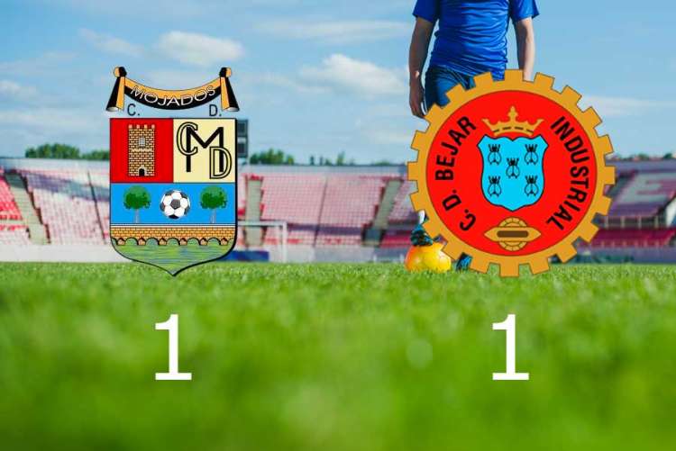 Marcador del partido entre el CD Mojados y CD Béjar Industrial (1-1)