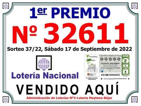 Ilustración del Billete agraciado 