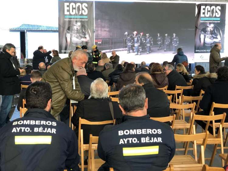 Bomberos de Béjar en el Simulacro Pozo Santiago (Mieres)