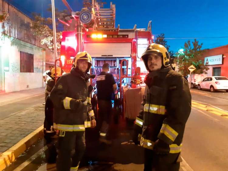 Manuel Gómez y Jesús Barroso durante una intervención en Chile