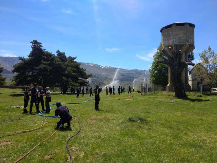 Uno de los talleres de las Jornadas Nacionales de bomberos