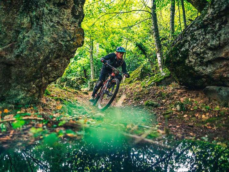 Biker durante una de las pruebas Imagen FB BTT Entresierras