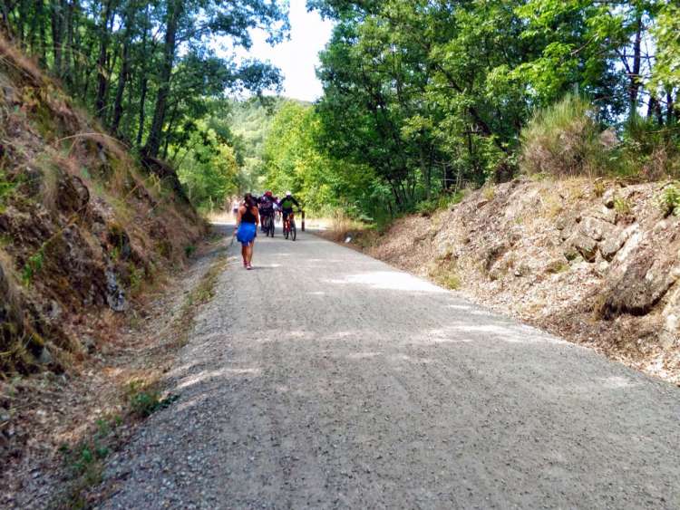 Camino Natural en su recorrido entre Béjar y Baños de Montemayor
