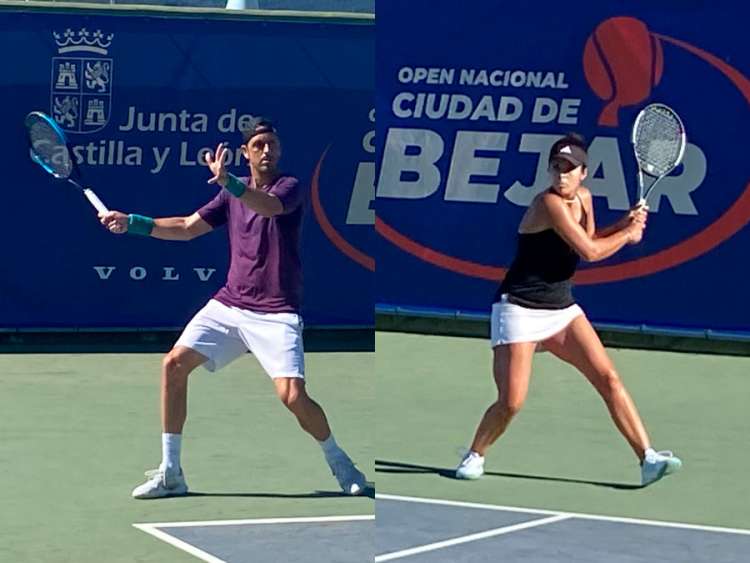 jugadores de tenis en el Open de Tenis de Béjar