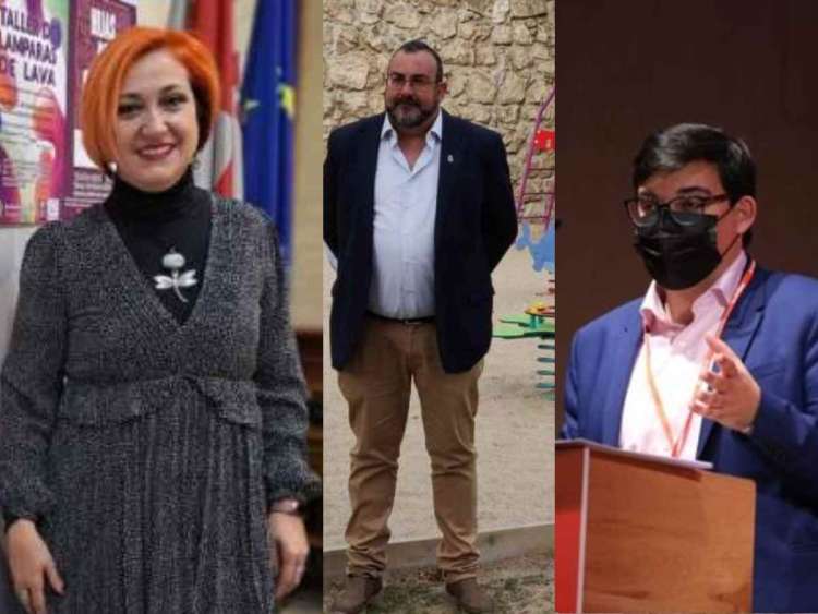 Collage con los 3 candidatos socialistas bejaranos