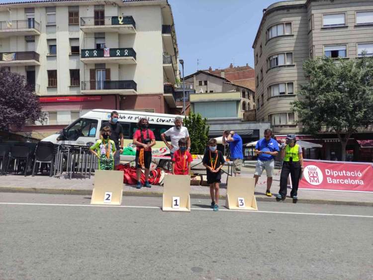 Carlos Sánchez, primero en categoría de U11 en Slalom Paralelo