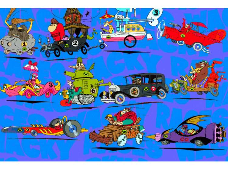 Dibujos animados de carreras de coches