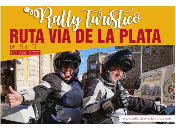 Cartel del Rally en moto Ruta vía de la Plata