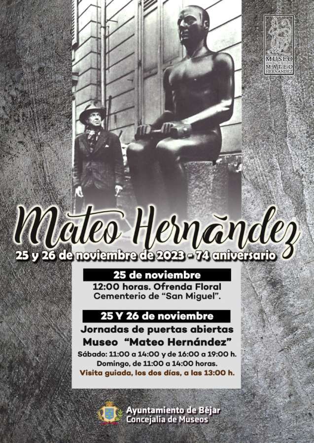 Cartel 74 aniversario de la muerte de Mateo Hernández