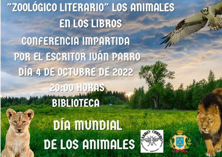 Cártel de la celebración del Día de los Animales en el Casino Obrero de Béjar