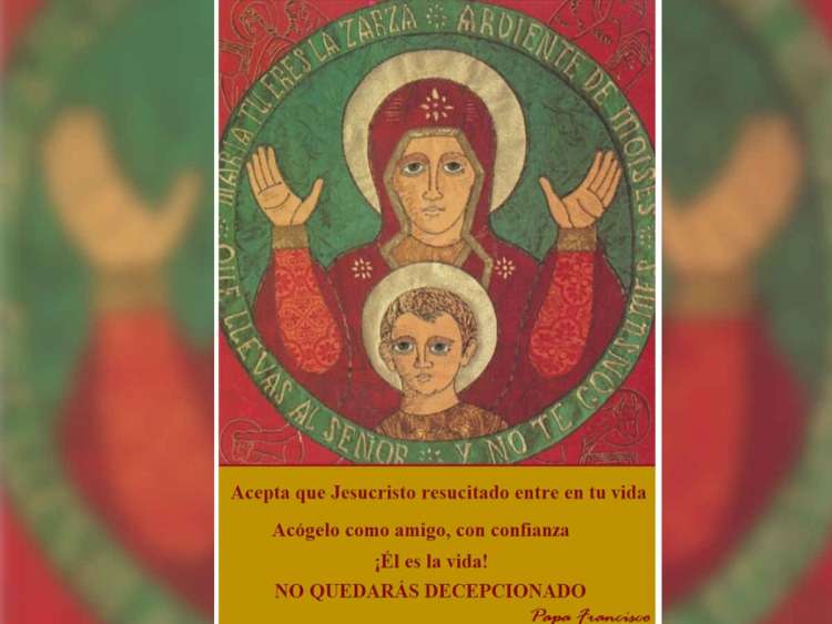 Parte  del cartel anunciador del a catequesis de la parroquia de San Juan