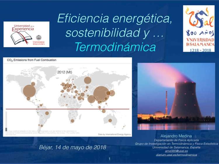 Cartel anunciador de la charla